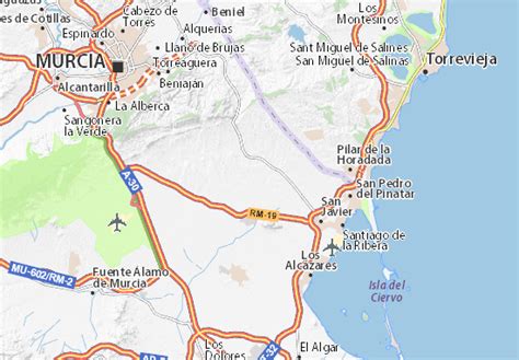 murcia carte|MICHELIN Murcia map